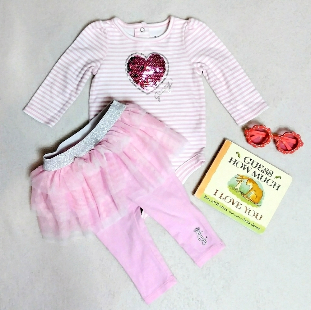 JUICY COUTURE Bodysuit and Skirted Leggings